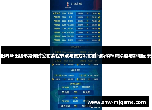 世界杯出线形势何时公布赛程节点与官方发布时间解读权威渠道与影响因素 世界杯出线形势何时公布赛程节点与官方发布时间解读权威渠道与影响因素